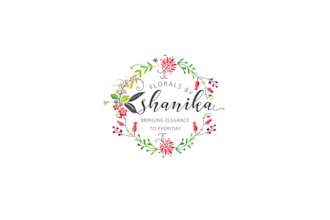 design floral, flower, garden, flower shop logo