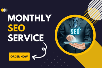 do complete monthly seo service on wordpress shopify and wix website