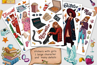 do custom themed sticker packs unique designs
