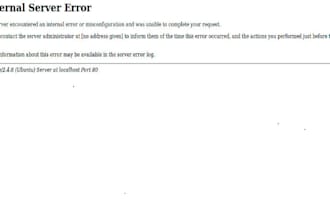 fix 500 internal server error