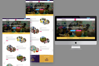 create one modern landing page design within 24 hours