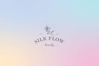 design hand drawn feminine botanical boho logo