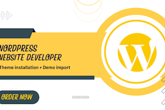 do install wordpress theme and demo import