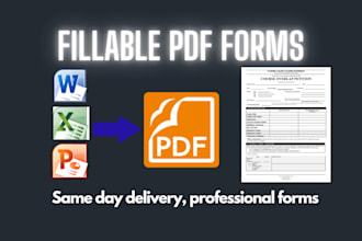create professional fillable pdf form