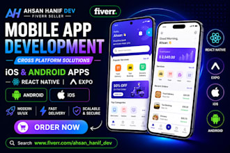develop and publish react native app for android and ios