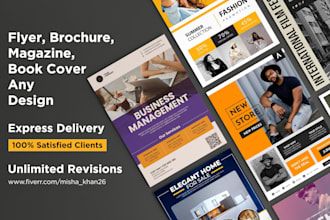 design a flyer, poster, business card or banner