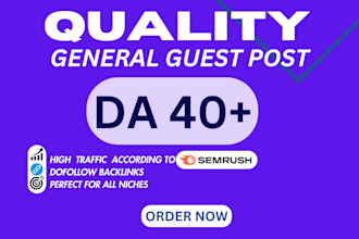 do general guest posts on high da DR sites dofollow backlinks