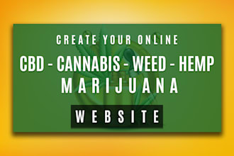 design responsive cbd hemp cannabis supplement store, vape ecommerce website