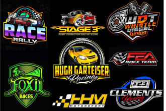 do automotive, car racing, auto detailing logo