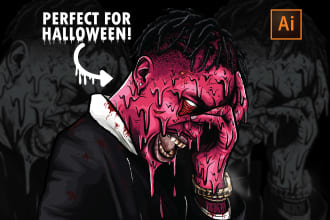turn you into a dope zombie illustration for halloween