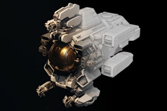 model and texture a hard surface 3d vehicle asset