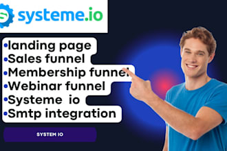 design systeme io sales funnel, systeme io landing page, click funnel