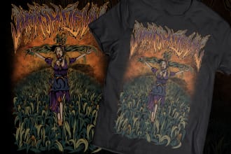 make metal, punk, hardcore, horror tshirt designs