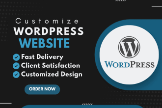 install wordpress theme or design wordpress website