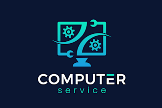 design creative computer logo for you in just 1 day