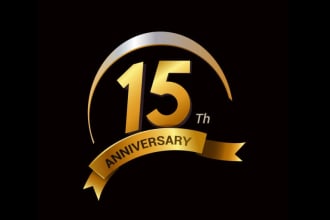 design high quality anniversary logo in high definition
