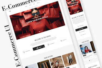make eye catching UI design for e commerce store or shop