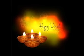 design high quality diwali logo in high definition