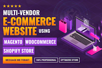 develop and design multi vendor ecommerce website