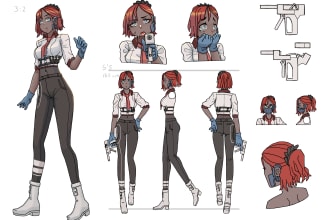 create character reference sheets for you