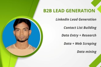 be your virtual assistants for data entry, web research and b2b lead generation
