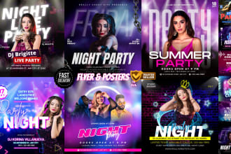 design music,concert,party,event,song,dj poster design