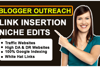 do link insertion niche edits through blogger outreach SEO backlinks