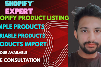 do professional shopify product listing