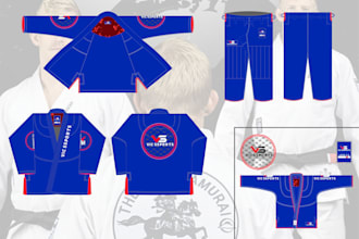 design martial arts jiu jitsu uniforms and manufacturing