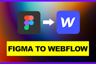 do webflow website design, redesign or figma to webflow