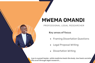 write legal proposals and dissertations perfectly