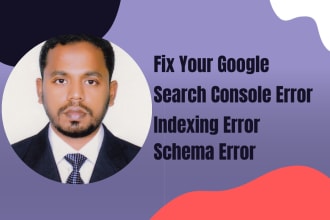 fix google analytic, search console, indexing, schema markup, and robots error