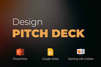 design business pitch deck presentation