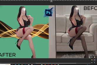 professionally beautify and remove dirt from  image