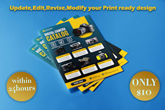 edit your flyer, brochure, and advertising post within 24 hours