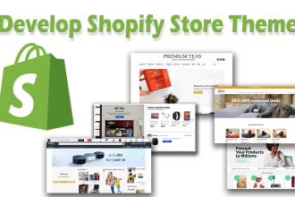 develop shopify theme from ecommerce UI or figma