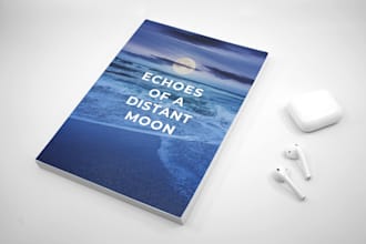 design poetry book cover, novel book cover, kindle cover and ebook cover
