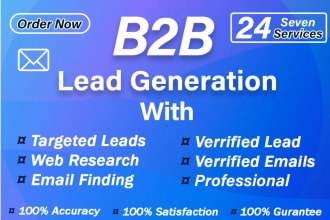 do b2b lead generation linkedin and email list prospecting