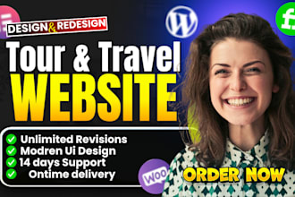 create tour and travel agency wordpress website