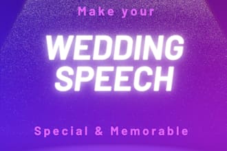 write a funny wedding speech