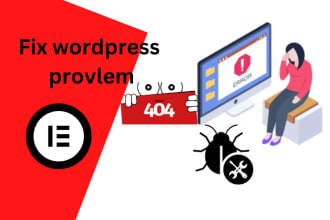 do wordpress bug fixing elementor or ecommerce bug fixing