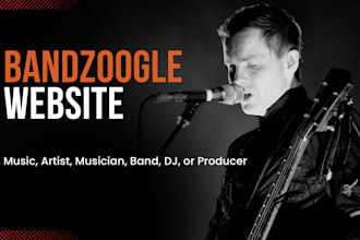 build a stunning bandzoogle website and store