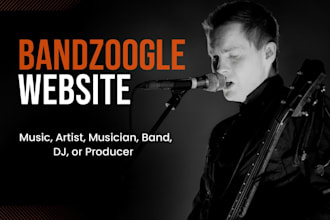 build a stunning bandzoogle website and store