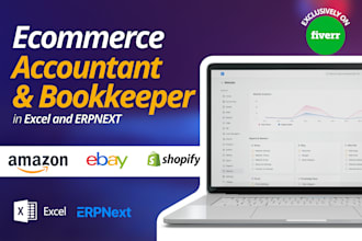 be your ecommerce accountant, bookkeeper in erpnext, excel