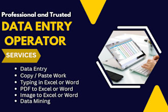 do urgent data entry , accurate data entry and fastest data entry