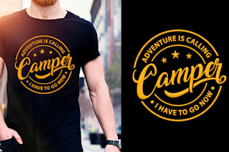 do typography t shirt and custom or trendy t shirt design