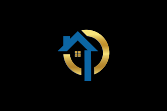 do a modern real estate property construction realty logo