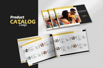 design promotional product catalog, brochure, magazine, lookbook and sell sheet