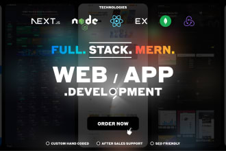develop custom mern stack web application