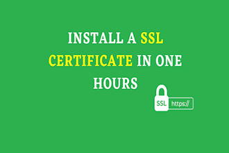 install a ssl certificate or configure http to https